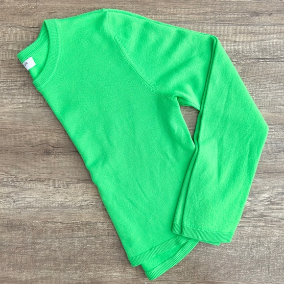 BABATON - Nathaniel Cropped Sweater Fluro Lime Green - Picture 3 of 7